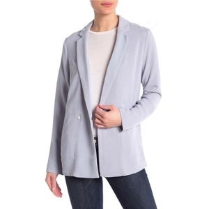 ELODIE Women’s Jacket Blazer Double Breasted Light Blue Size Small